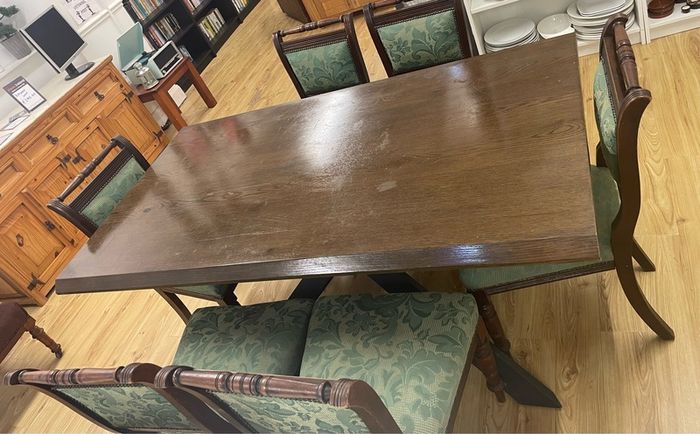 Dining table and chairs