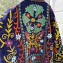 Velvet Embroidered Suzani Jacket Image 3