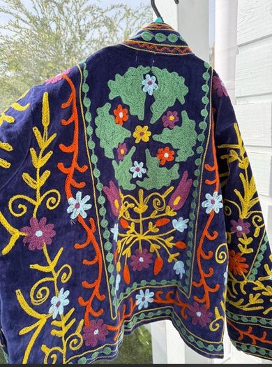 Velvet Embroidered Suzani Jacket