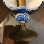 Blue/ white china dish and candle holder Image 7