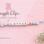 Personalised silicone Soother Clips Image 10