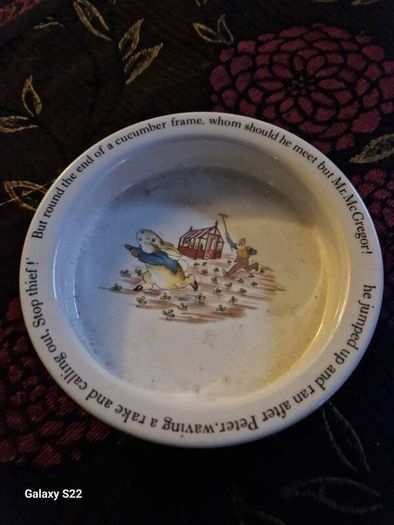 Vintage Wedgewood peter Rabbit nursery bowl