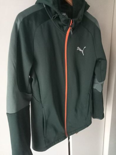 PUMA Evostripe Warm Full Zip Hoodie Green Gables