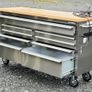 Manarola 61 Inch 9 Drawers Power Coated Toolchest Cabinet Image 2