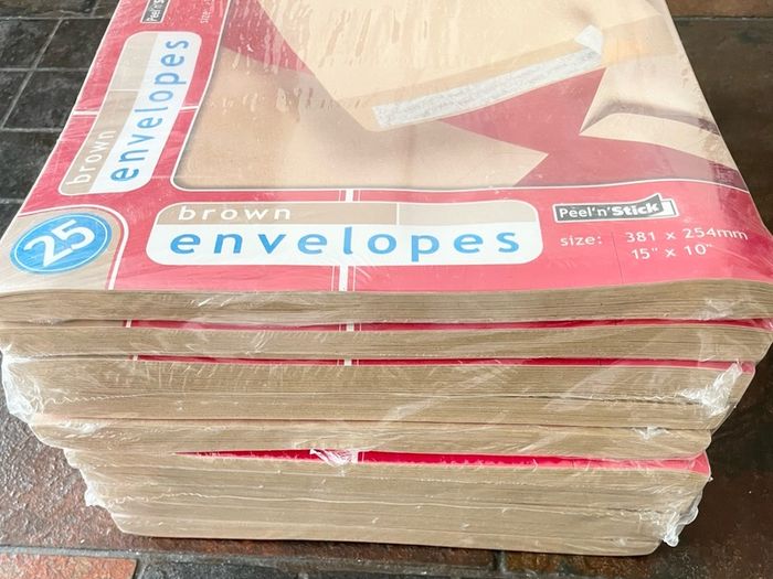Large Brown Envelopes - 250 Total (size15" x 10")