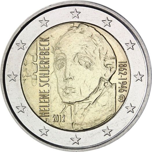 Finland 2 Euro Commemorative Coin 2012 - Helene Schjerfbeck . Uncirculated.
