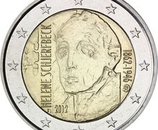 Finland 2 Euro Commemorative Coin 2012 - Helene Schjerfbeck . Uncirculated.
