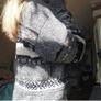 Unisex Vintage 80's style oversized knit sweater crew neck Image 2