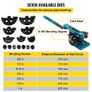 Pipe Bender 3/8 to 1 Inch Pipe Tubing Bender Tube Bender 10 to 25mm Bending Formers Pipe Bender Set 7 Round Dies Size for Copper Brass Aluminum Image 5