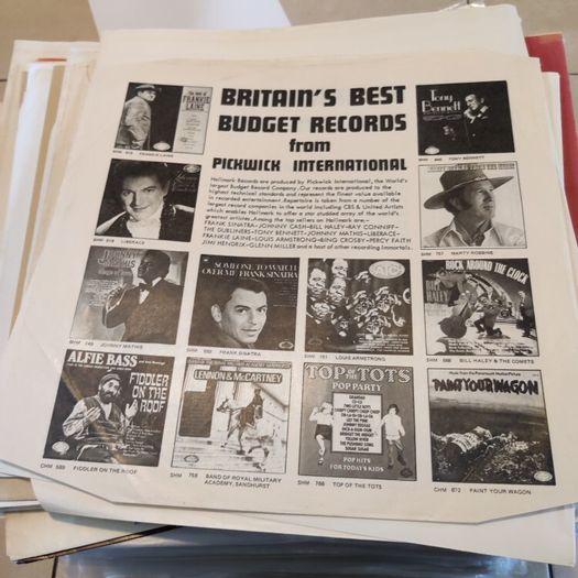 LP record vinyl sleeves and inners