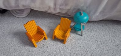 Barbie doll wooden furniture patio set