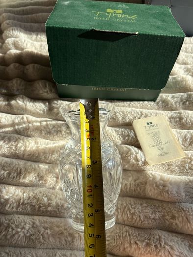 Vintage Tyrone Irish Crystal 6" Flared Vase (Boxed Set)