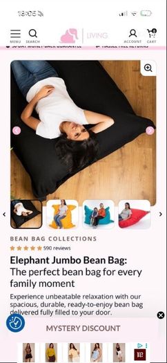 Elephant Living Jumbo Bean Bag