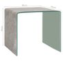 Coffee Table Brown Marble 50x50x45 cm Tempered Glass Image 5