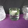 Three Glass Tealight Holders Image 3