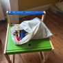 Workbench/desk with bag of tools and accessories Image 8