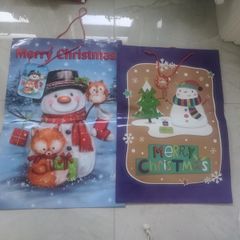 2 large card Christmas gift bags