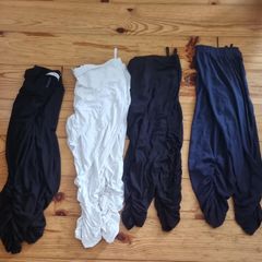 Bundle of 4 MAT cropped leggings with ruched detail below knee sz 18/20
