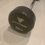 Barbell 35kg Hit Fitness Fixed Round Rubber Image 6