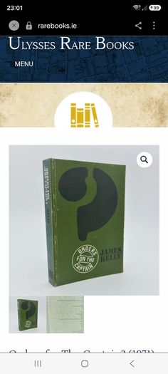 Unique Find. 1971 1st Edition. Orders for the Captain? James Kelly.
