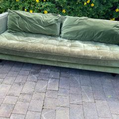 Green sofa