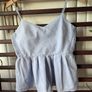 Stradivarius light blue 100% cotton top size small Image 4