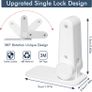 Door Lever Lock, 2 Pcs Door Handle Locks for Child, Baby Safety Locks for Dedroom Door No Drilling with Prevent Toddlers from Opening Doors (White) Image 3