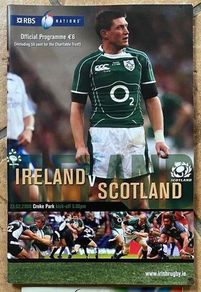 2008 Ireland v Scotland - RBS Six Nations Championship Programme