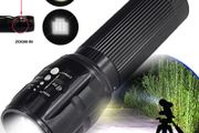 XM-L T6 Zoomable Tactical AAA Flashlight Military Zoom Travel Camping Car Torch Lamp