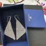 Swarovski Crystal Mesh Drop Earrings Image 4