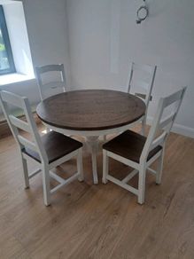 Dining Table with 4 Chairs with Matching Sideboard