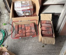 Red brick slips