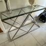 Glass console table Image 2