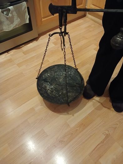 Antique iron weighing scales