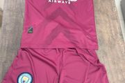kids Manchester city jersey + shorts set age 5-6