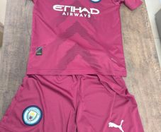 kids Manchester city jersey + shorts set age 5-6