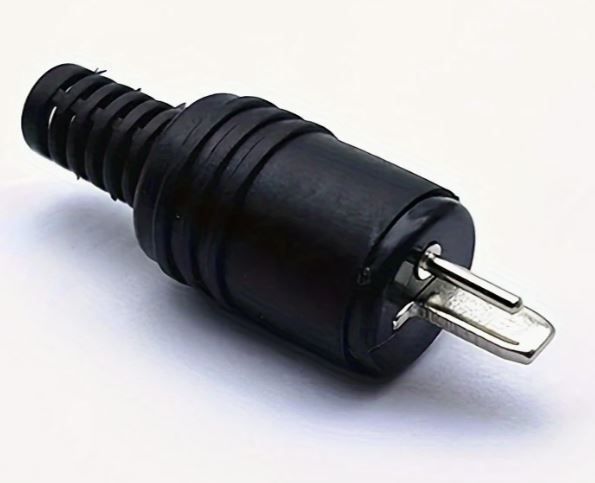 Set of two, 2-Pin Dual Core Round Flat Plug, Audio or Lighting Power Connector, new, unopened.