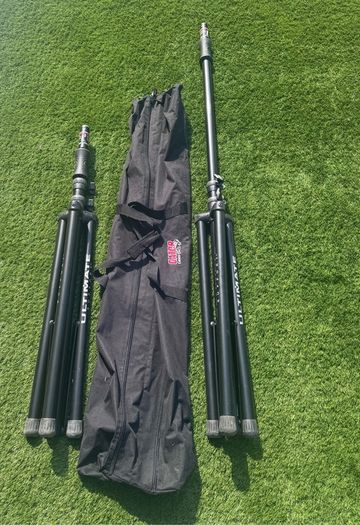 Ultimate Support TS-100B Air-Powered Speaker Stands (Pair) w/ Gator Carry Bag