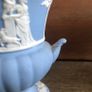 Vintage Wedgwood Blue Jasperware Miniature Urns Image 4
