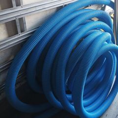 Coil of 3" ducting pipe