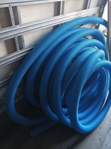 Coil of 3" ducting pipe