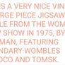 The Wombles Vintage 1970s puzzle  (363) Image 2