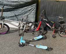 2 Bmx and 1 Swing Scooter