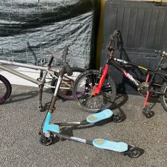 2 Bmx and 1 Swing Scooter