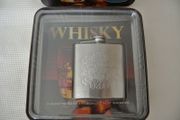 Whisky 6 Oz Hip Flask And Whisky Guide Book To 50 Of The World's Best Whiskies.