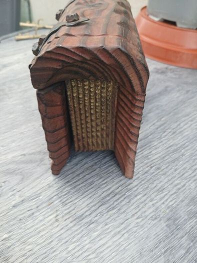 Vintage Handcarved Wooden Box