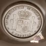 5 Pesetas silver coin from 1871, in silver bowl Image 3