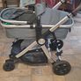 Panorama XTi by Babylo 2-in-1 Travel System with EnfaSafe i-Size R129 Car Seat Granite. Buggy/Pram & Carseat Image 10