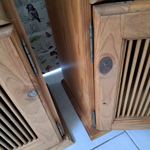 heavy pine bedside lockers