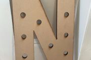 Wooden letter N